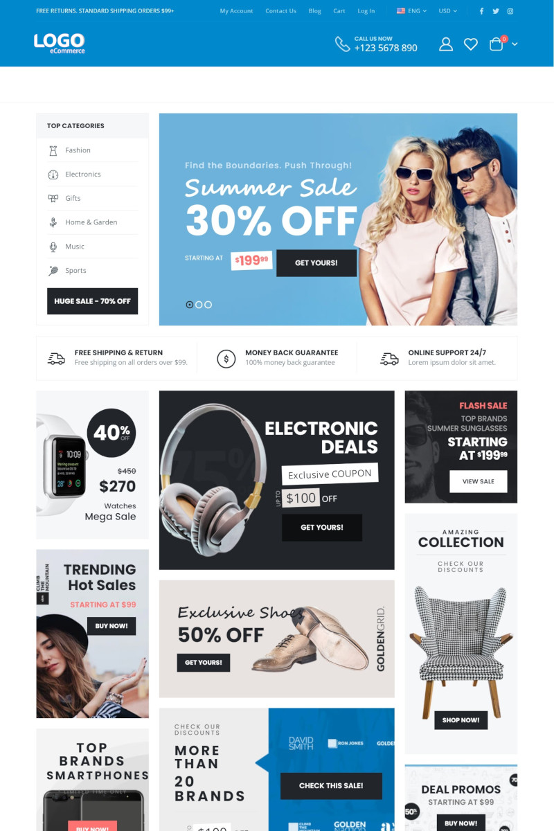 เว็บขายสินค้าออนไลน์ shop2 - แนะนำเว็บสำเร็จรูป สำหรับร้านออนไลน์  Ecommerce Theme ขายสินค้าออนไลน์  ขายของออนไลน์ - เว็บสำเร็จรูป Wordpress และ WooCommerce Theme