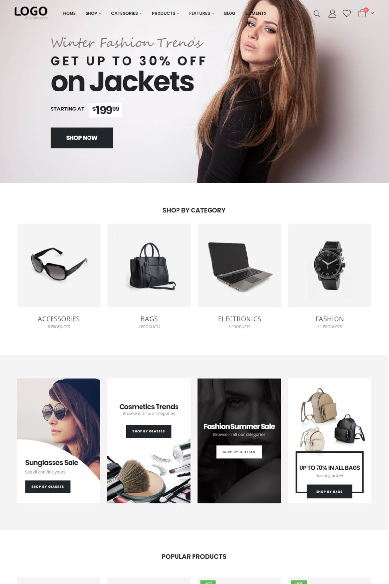 เว็บขายสินค้าออนไลน์ shop3 - แนะนำเว็บสำเร็จรูป สำหรับร้านออนไลน์  Ecommerce Theme ขายสินค้าออนไลน์  ขายของออนไลน์ - เว็บสำเร็จรูป Wordpress และ WooCommerce Theme