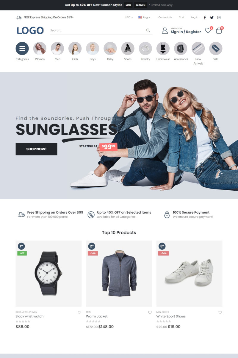 เว็บสำเร็จรูป สำหรับร้านออนไลน์  Ecommerce Theme ขายสินค้าออนไลน์  ขายของออนไลน์ 