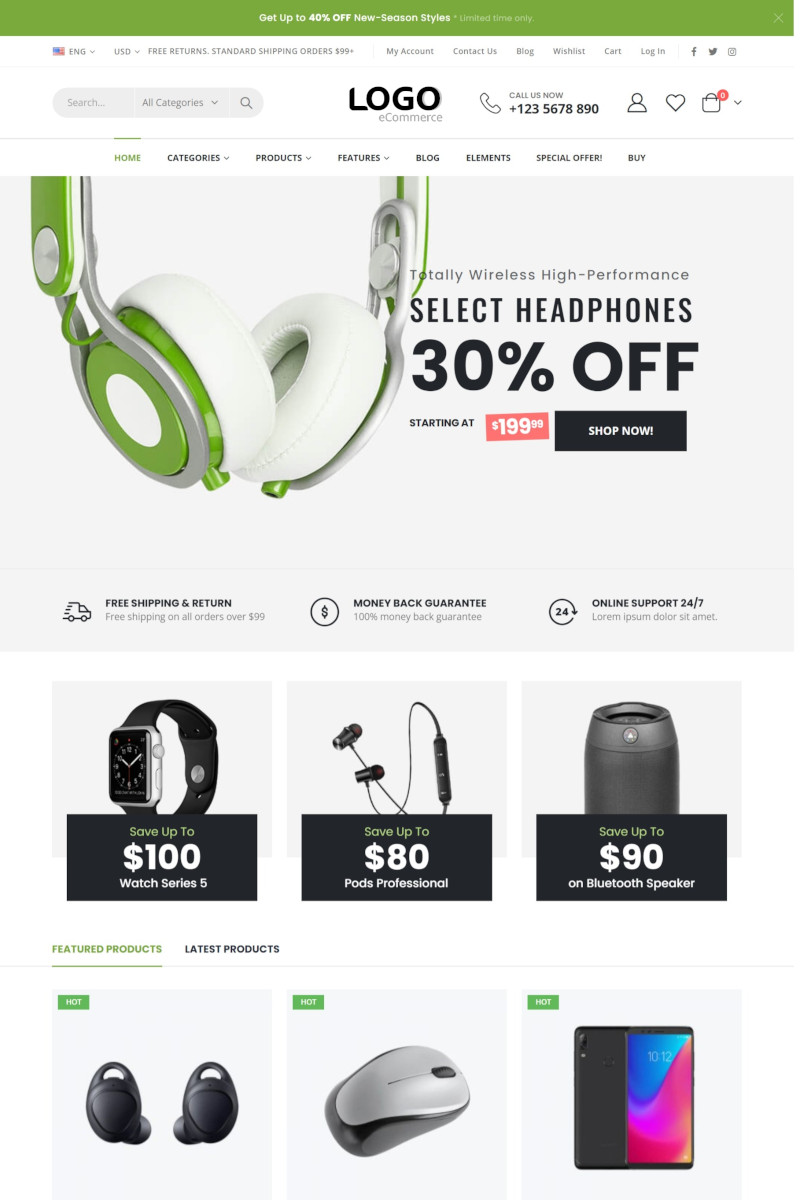 เว็บสำเร็จรูป สำหรับร้านออนไลน์  Ecommerce Theme ขายสินค้าออนไลน์  ขายของออนไลน์ 